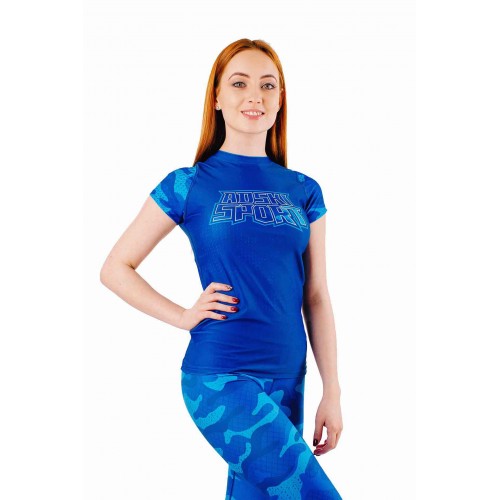 Рашгард женский с коротким рукавом Combo blue р.M / R18-13