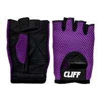 Перчатки для фитнеса CLIFF CS-2195, чёрно-фиолетовые,  р.2XS / CS-2195