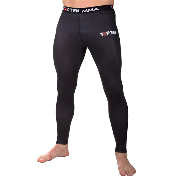 Брюки компрессионные TOPTEN MMA Black (XL) / 1880-9