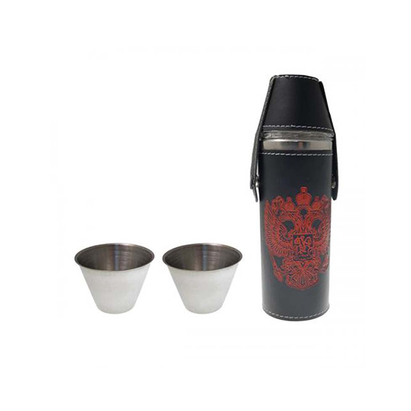 Фляжка бутылка 9oz+2 рюмки / 02149