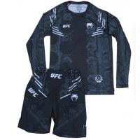 Комплект шорты/рашгард(2) VENUM UFC 030, взрослый, черный, (S) / WS