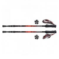 Палки треккинговые Everest Red 105-135см. 3-х секционные 16/14/12мм. Alu7075, ручка EVA / TT