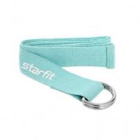 Ремень для йоги STARFIT YB-100 180 см, хлопок, мятный / 4680459127396