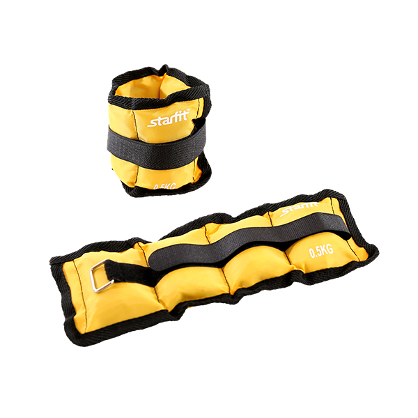 Утяжелители STARFIT WT-401 0,5 кг, желтый / 10045