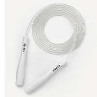 Скакалка STARFIT RP-501 ПВХ, с пластиковыми ручками, 3 м, белый / 4399