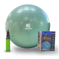 Фитбол EasyFit массажный с системой антивзрыв, насос в компл. 75см бирюзовый / 4299