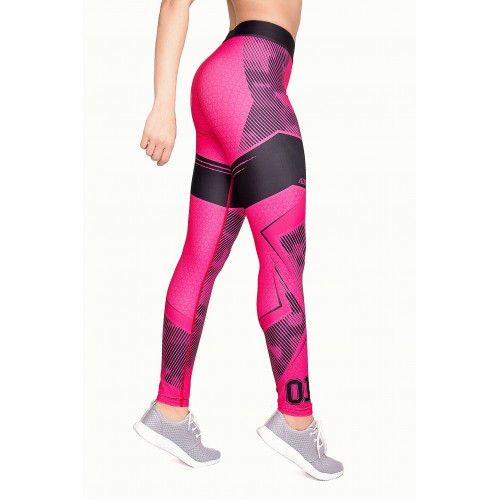 Леггинсы женские Pink geometry р.XS / L18-029