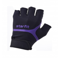 Перчатки для фитнеса Starfit WG-103, черный/фиолетовый (XS) / 20813