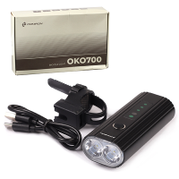 Фонарь передний COMIRON "OKO700" корпус: авиационный алюминий 6063, IP67; USB; POWER BANK / 689347