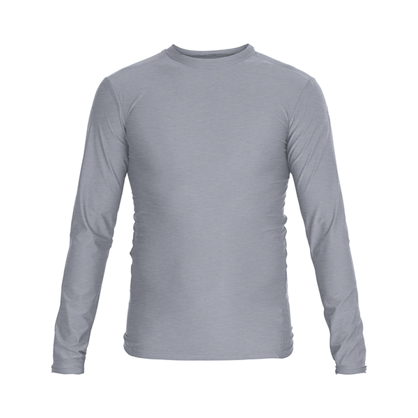 Футболка компрессионная (Рашгард) Rush Guard Long Sleeve серая (размер XL) / adiTS313