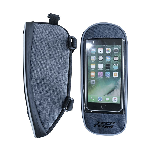 Сумка велосипедная на раму с карманом для смартфона 26*10,5*10,5 см 1/50 85206 / TT