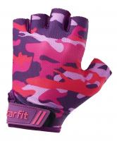 Перчатки для фитнеса Starfit WG-101, розовый камуфляж (XS) / 20801