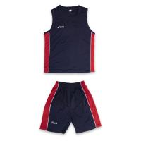 Тренировочный комплект Asics сине-красный (майка и шорты) р-р 2XL / 4760