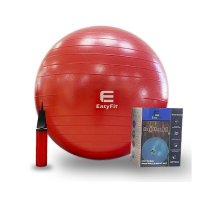 Фитбол EasyFit с системой антивзрыв, насос в компл. 75см красный / 3449