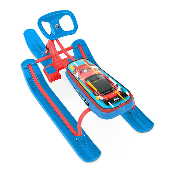 Снегокат Тимка спорт1 Nika-kids sportcar (красный каркас) высокий / ОВ