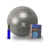 Фитбол EasyFit с системой антивзрыв, насос в компл. 85см темно-серый / 3454