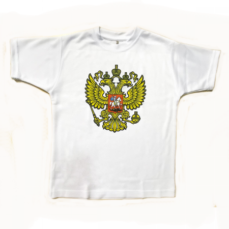 Футболка Герб белая р.40