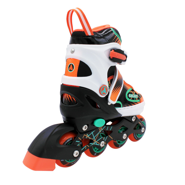 Раздвижные роликовые коньки Galaxy Orange (S (31-34)) / Alcap