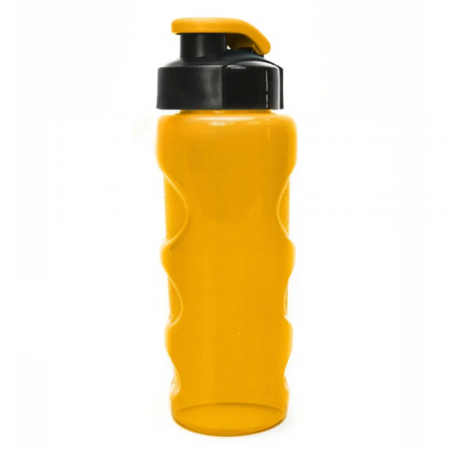Бутылка для воды "HEALTH and FITNESS" со шнурком, 500 ml., anatomic, желтый / КК0030 
