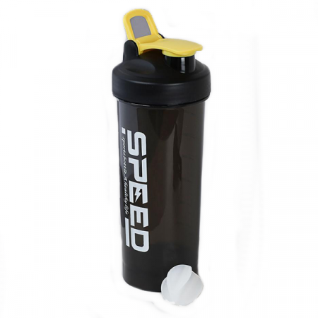 Бутылка/Шейкер SPEED SHS-800 чёрная,  для спортивного питания 800ML / 735055