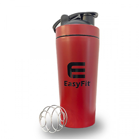 Шейкер EasyFit металлический (739 мл) красный / 3551