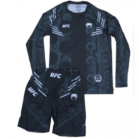 Комплект шорты/рашгард(2) VENUM UFC 030, взрослый, черный, (S) / WS