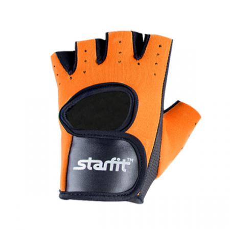 Перчатки для фитнеса STARFIT SU-107, оранжевый/черный (XL) / 8326