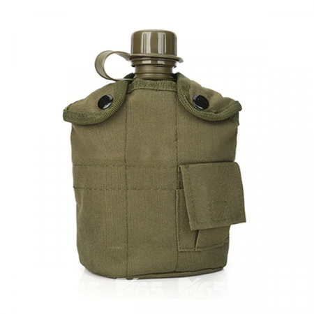 Фляга 1 л с кружкой, olive / rep-029olive