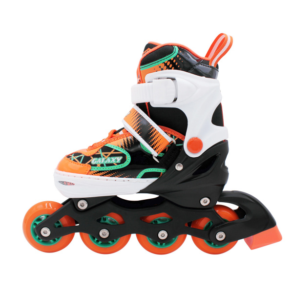 Раздвижные роликовые коньки Galaxy Orange (S (31-34)) / Alcap