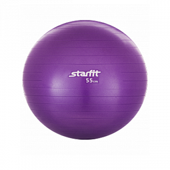 Мяч гимнастический STARFIT GB-101 55 см, фиолетовый (антивзрыв) / 8853