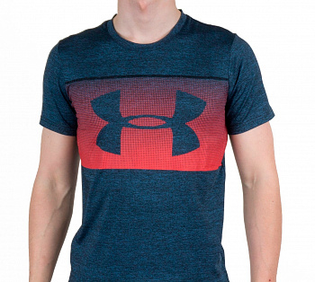 Футболка UA, мод. 025 light navy_red (L) /hun043light navy_red