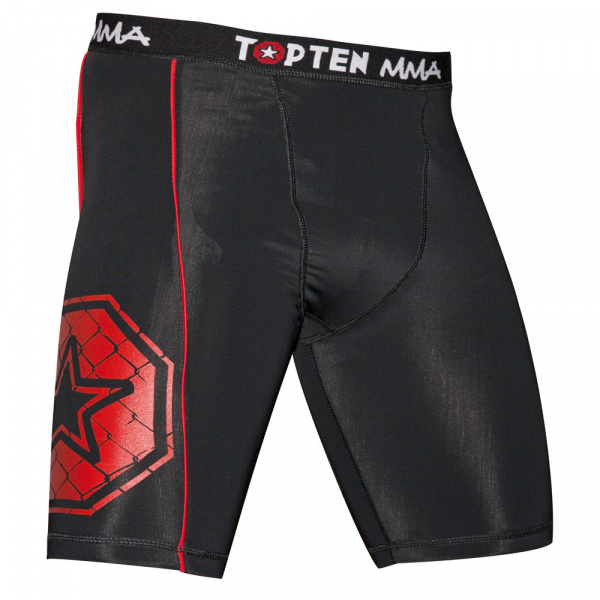 Шорты компрессионные TOPTEN MMA Black (XL) / 1887-9