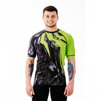Рашгард кор. рукав мужской Green rock (XL(52-54))