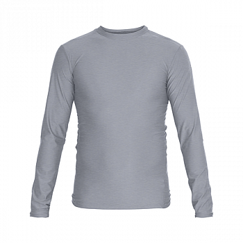 Футболка компрессионная (Рашгард) Rush Guard Long Sleeve серая (размер XL) / adiTS313