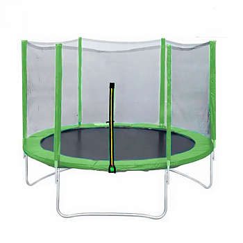 Батут DFC Trampoline Fitness 8ft наружн.сетка, св.зел. (244см) / 8FT-TR-LG