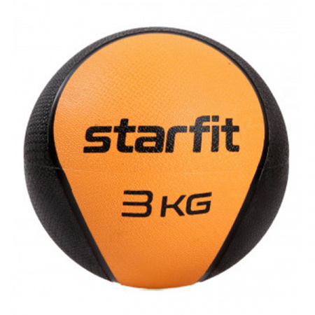 Медбол высокой плотности STARFIT GB-702 3 кг, оранжевый / 18936