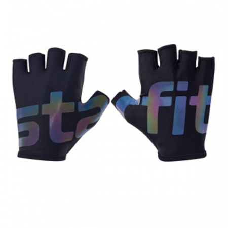 Перчатки для фитнеса Starfit WG-102, черный/светоотражающий (M) / 20809