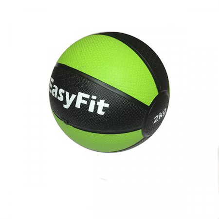 Медбол EasyFit 2 кг черно-салатовый / 1511