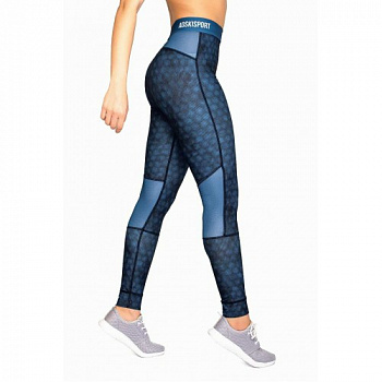 Леггинсы женские (вставка) Blue р.M / L18-028