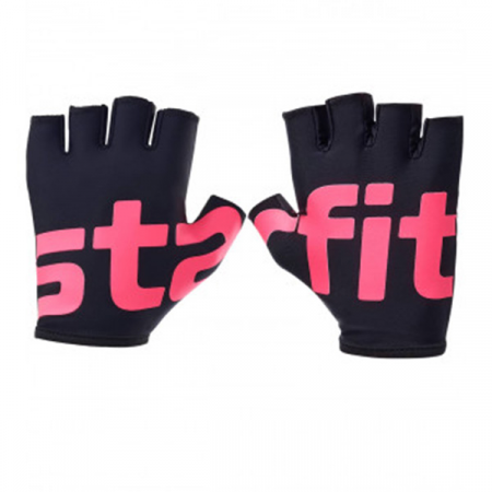 Перчатки для фитнеса Starfit WG-102, черный/малиновый (XS) / 20808