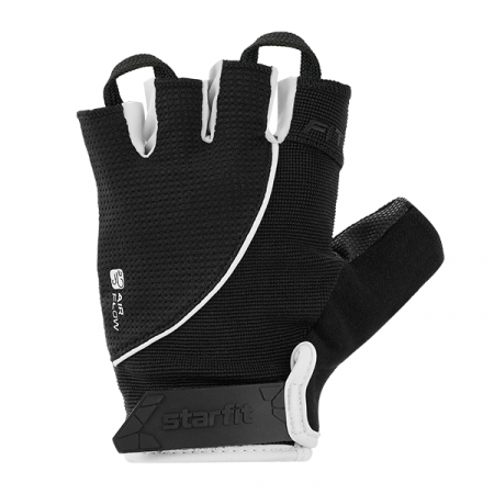 Перчатки для фитнеса STARFIT WG-202, черный/белый (M) / 4447